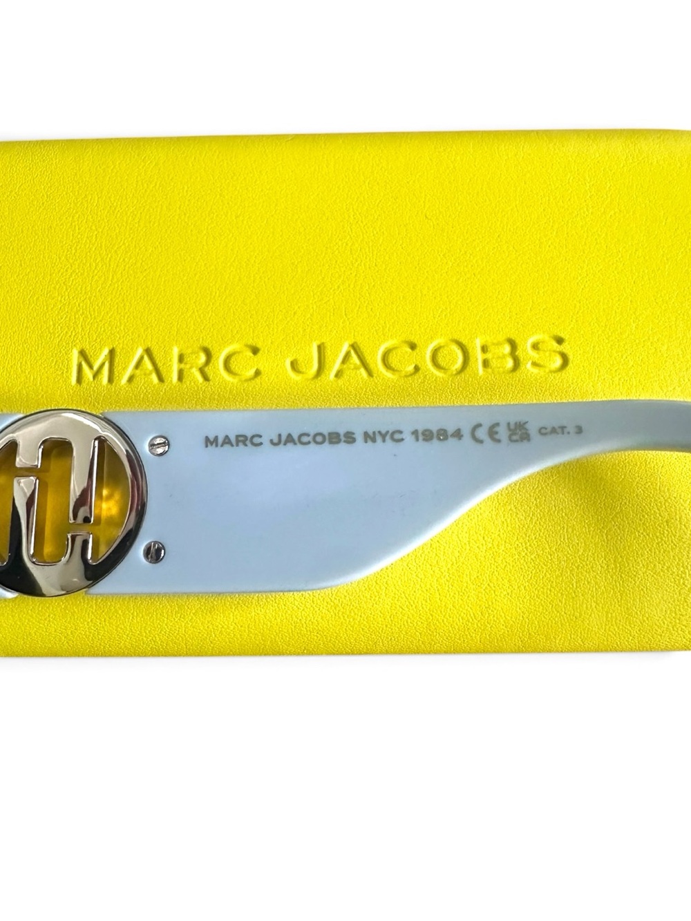 Marc Jacobs MARC 687/S White Geometric Sunglasses w/ Case SZJ/9O - Picture 5 of 9
